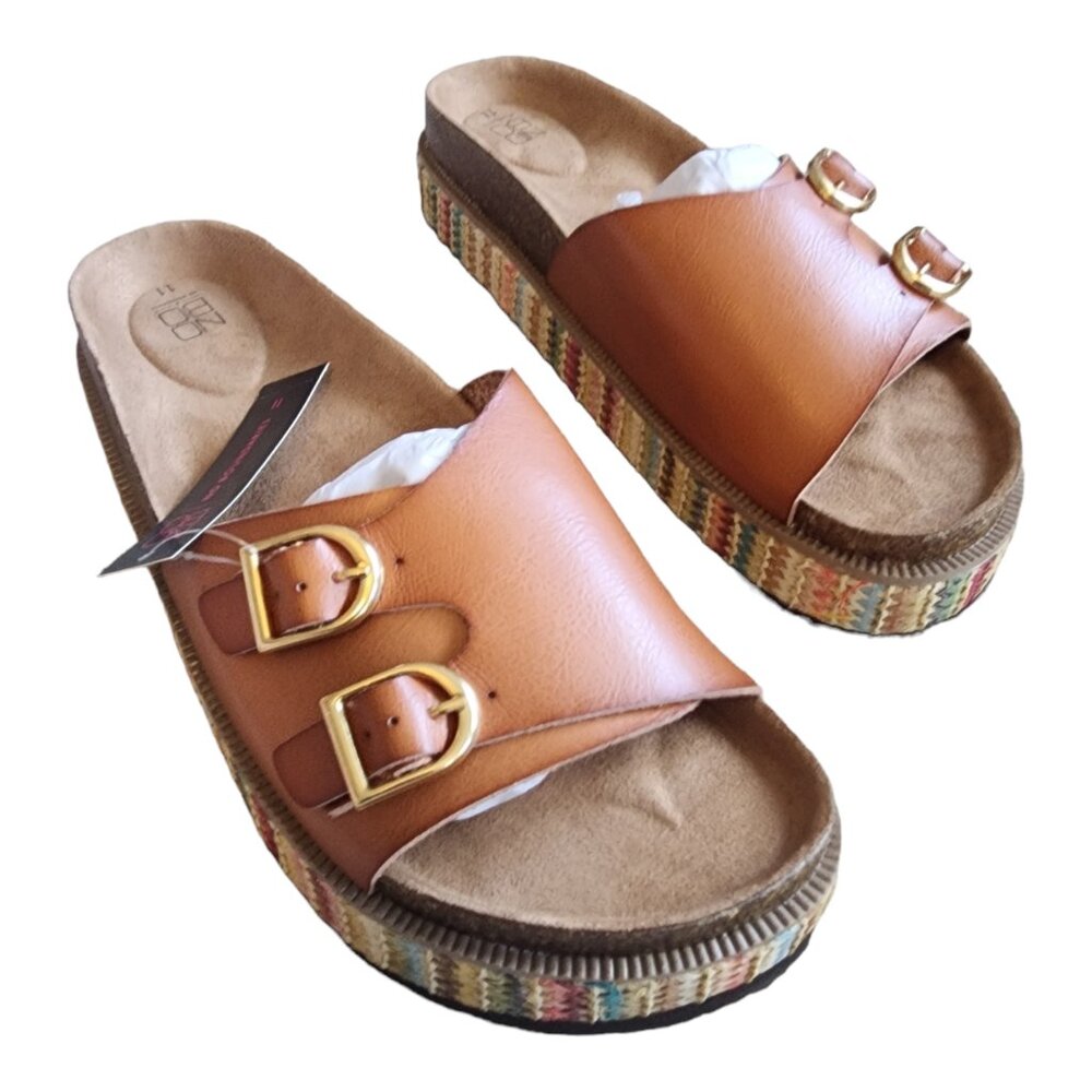 No Boundaries Women's Platform Footbed Sandal, Size: 11 - Slip-On Design NEW NIB